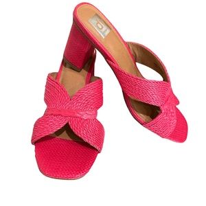 Dolce Vita Fuchsia Woven Sandals